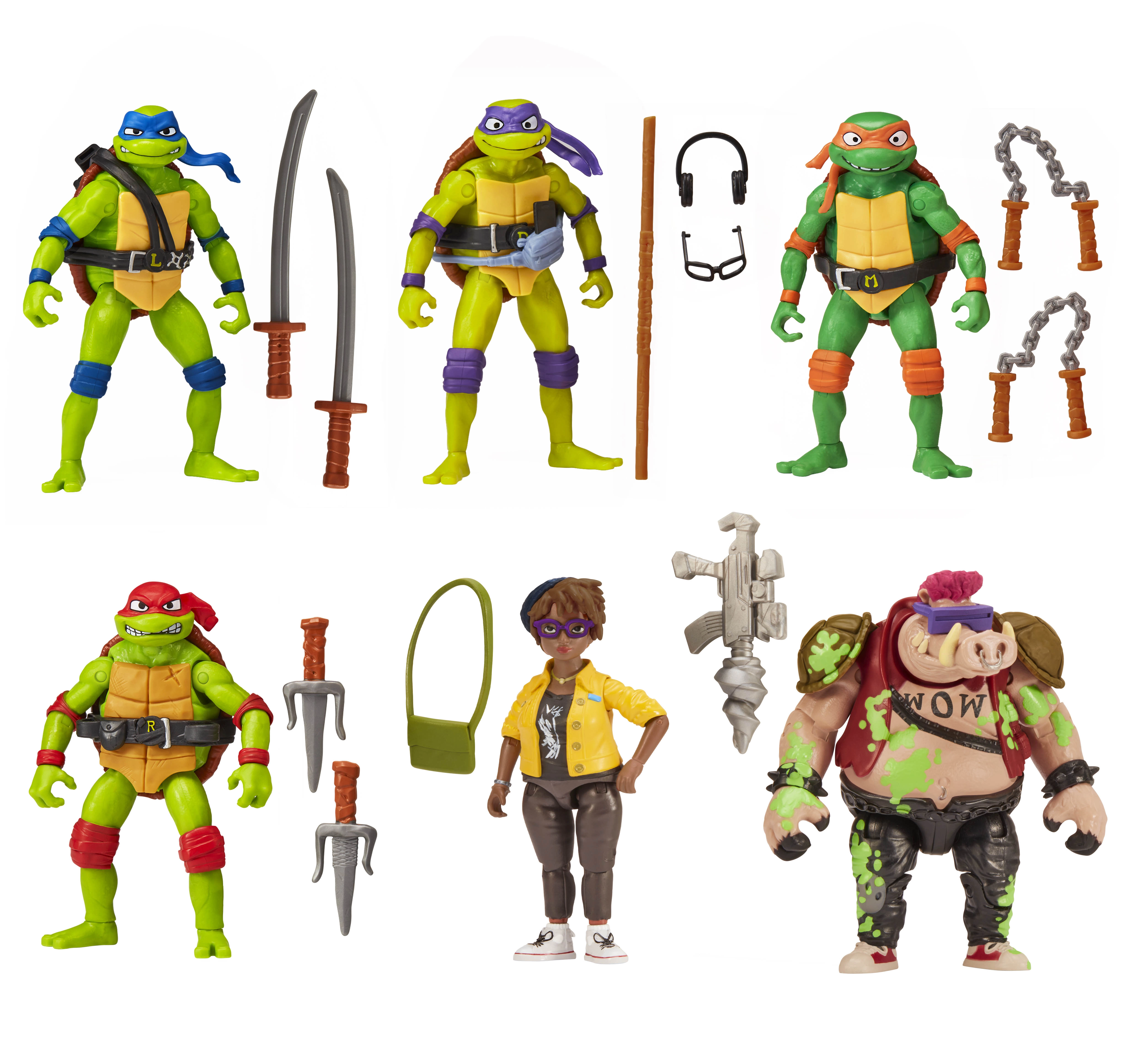  Ooze Cruisin' Action Figure 6-Pack
