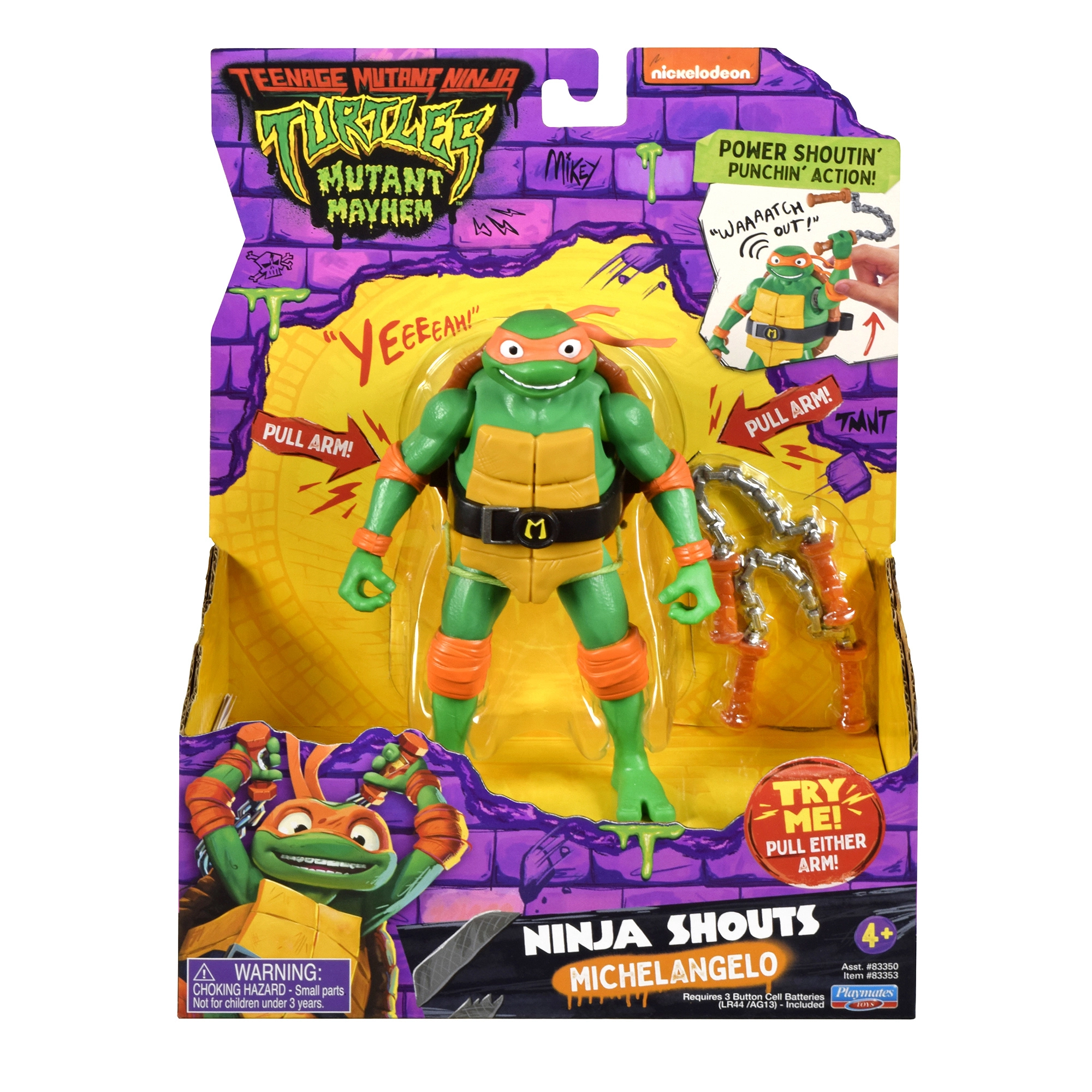  Michelangelo Deluxe Ninja Shouts 