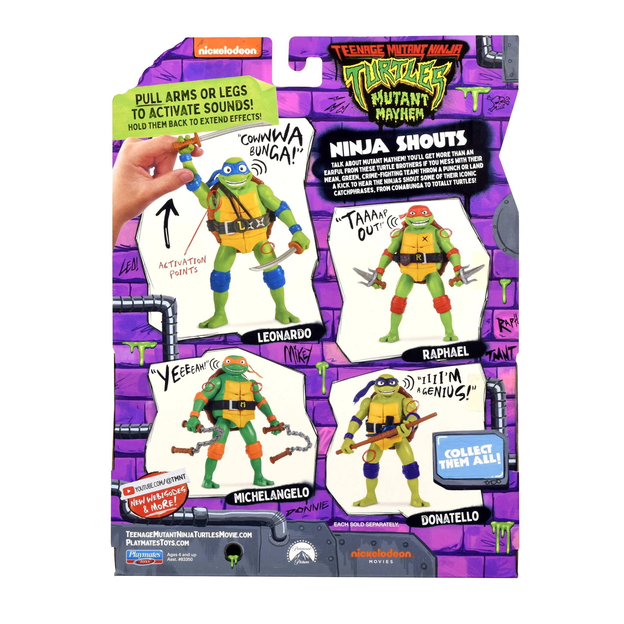  Michelangelo Deluxe Ninja Shouts 