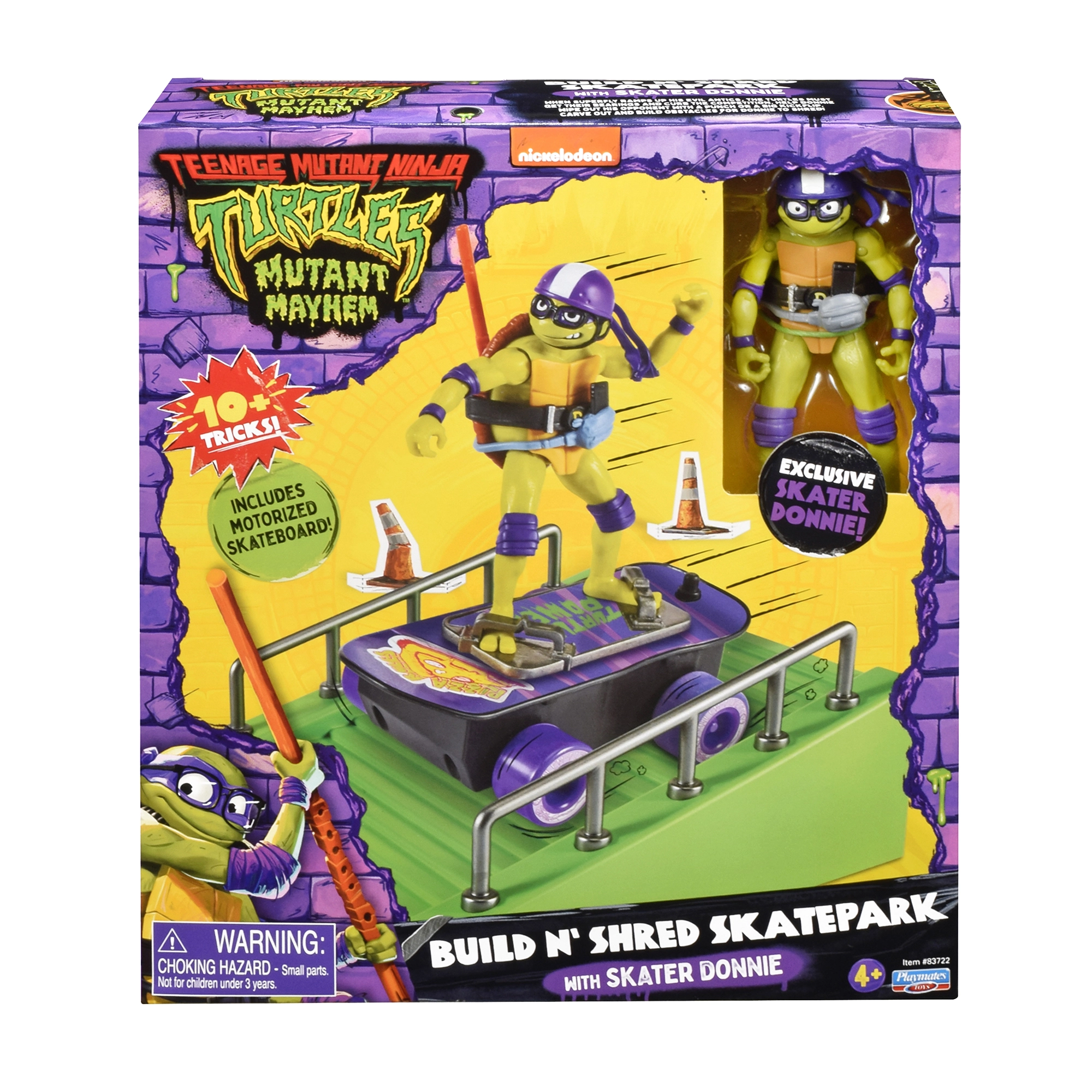 Donatello with Skateboard and Skatepark