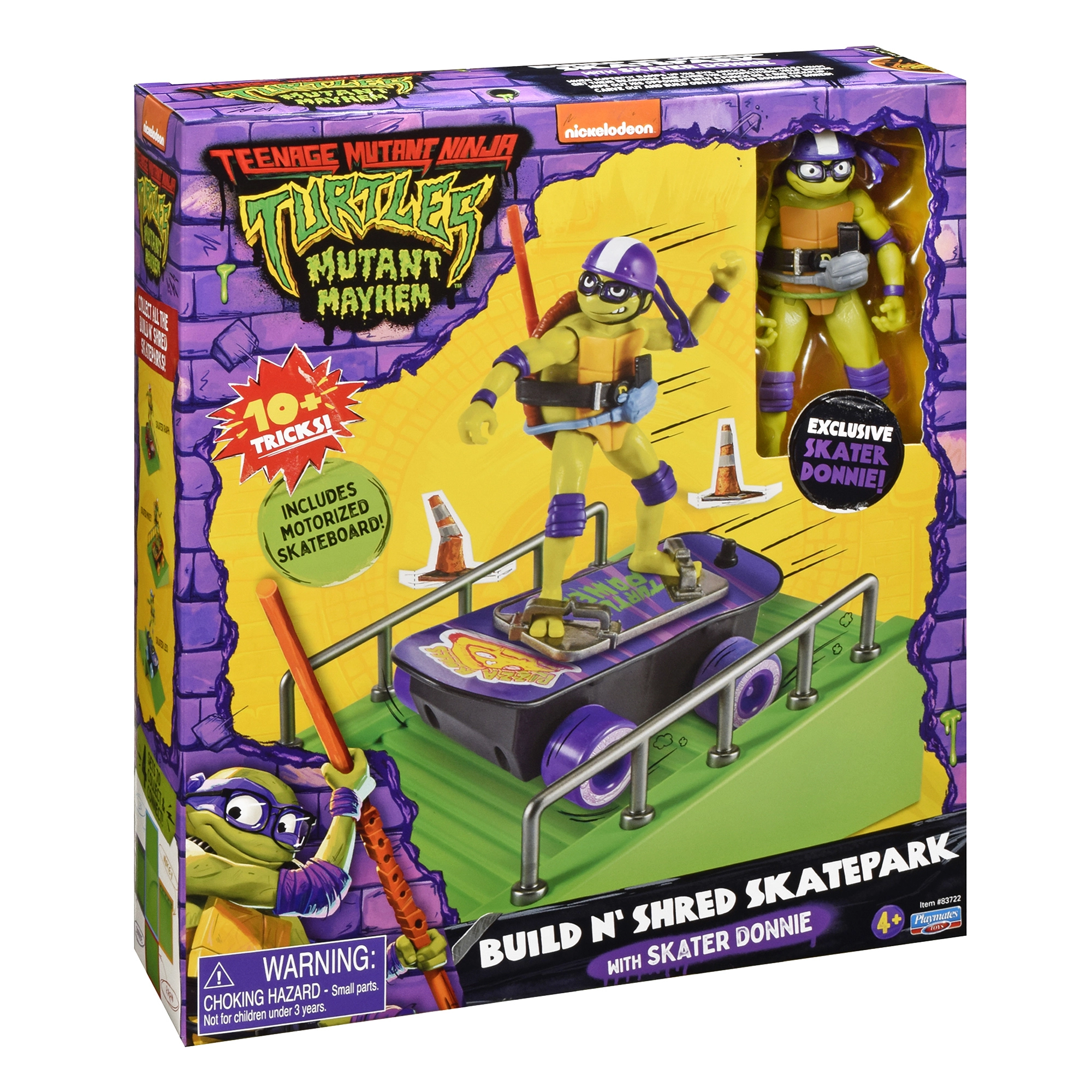 Donatello with Skateboard and Skatepark