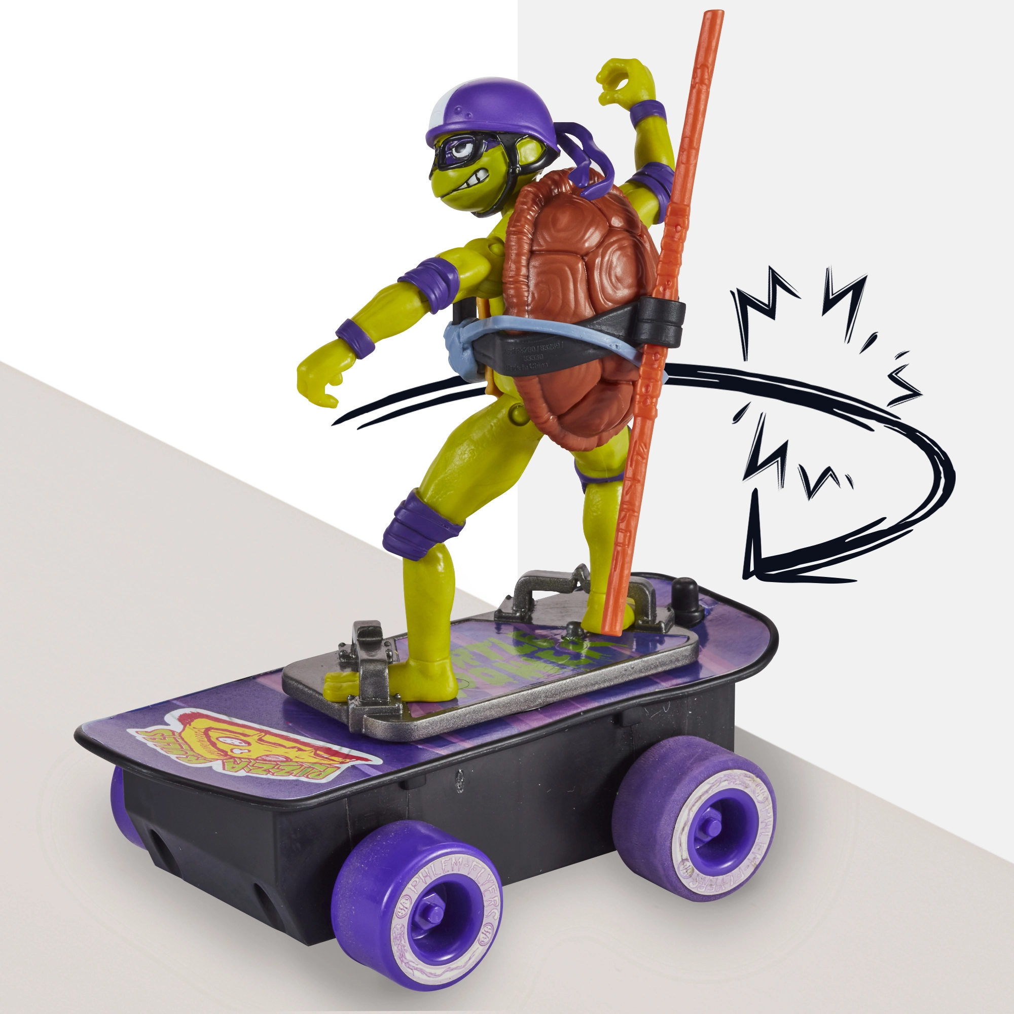 Donatello with Skateboard and Skatepark