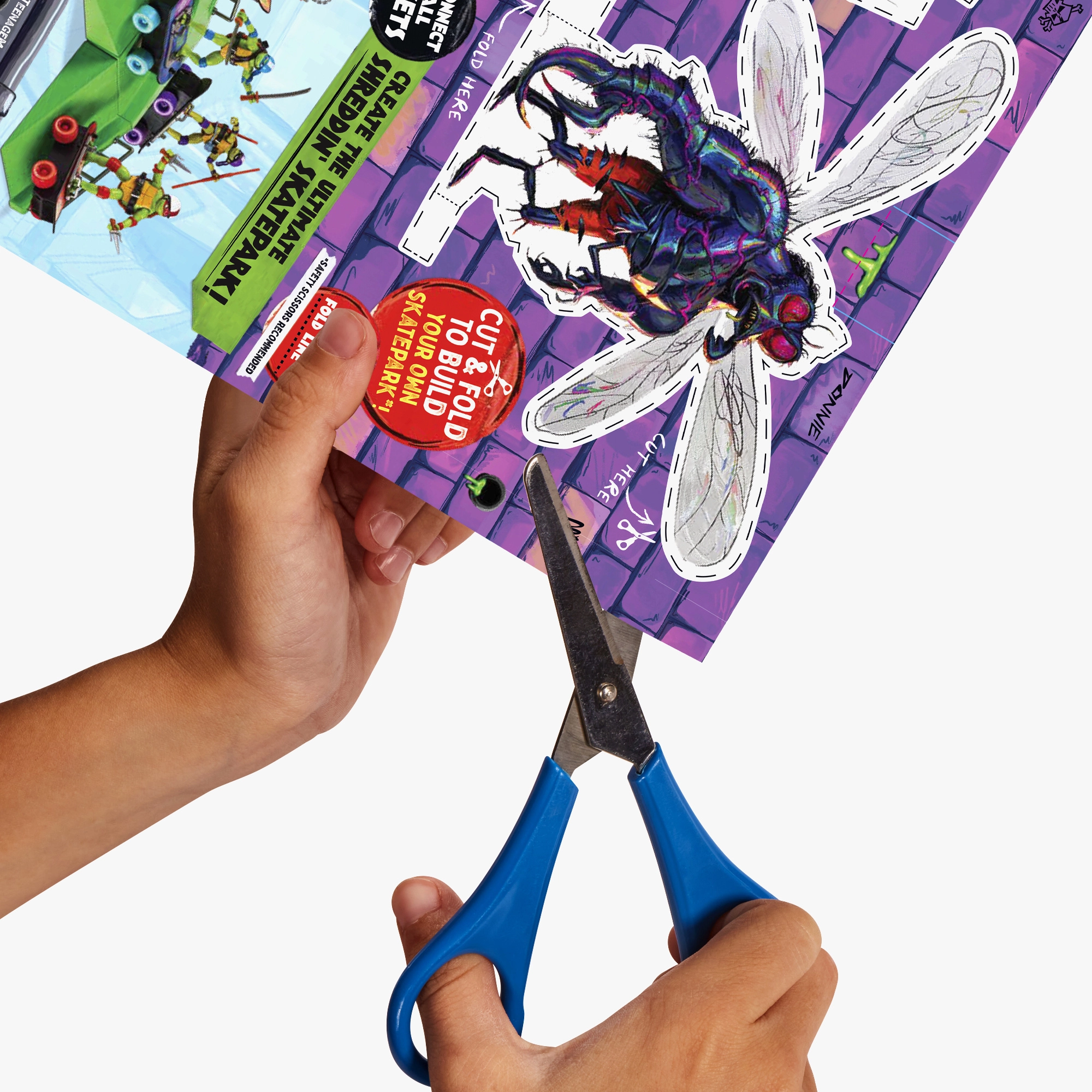 Donatello with Skateboard and Skatepark