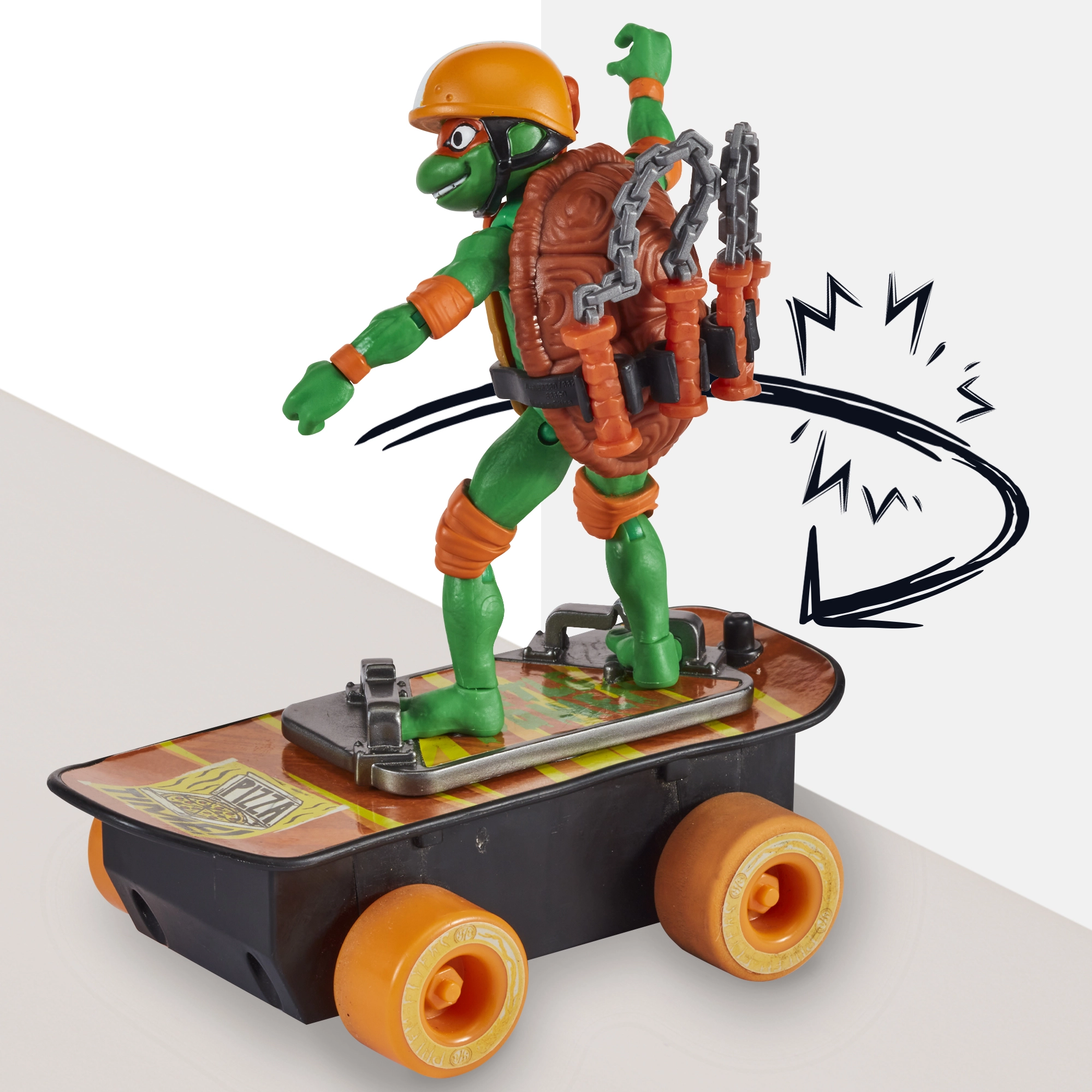 Michelangelo with Skateboard and Skatepark