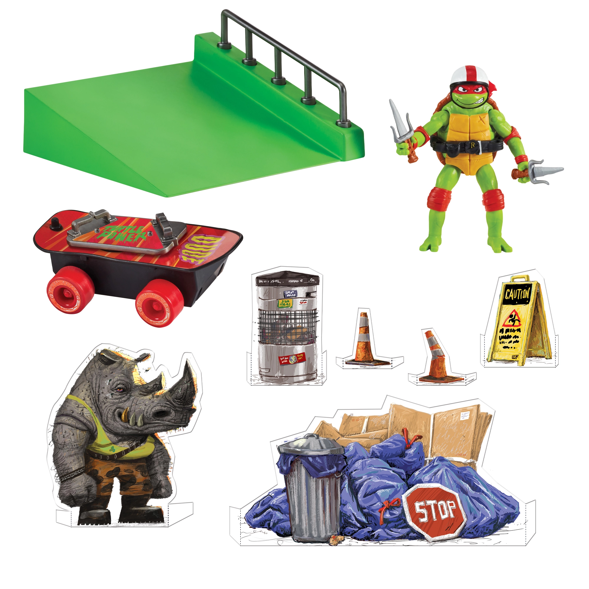 Raphael with Skateboard and Skatepark