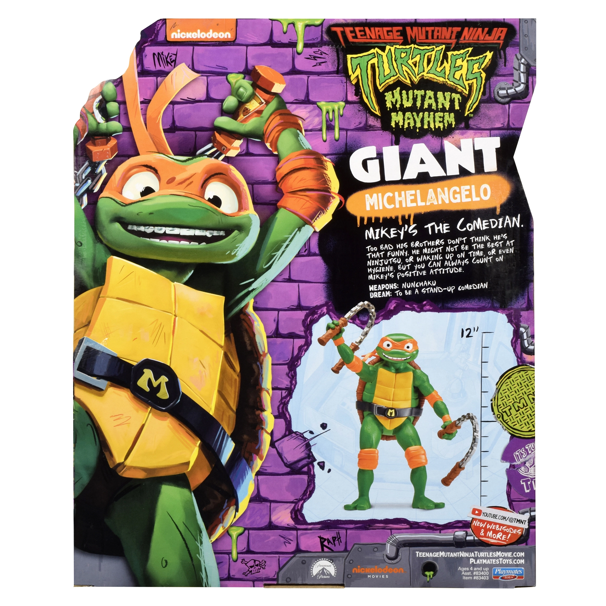 12” Giant Michelangelo